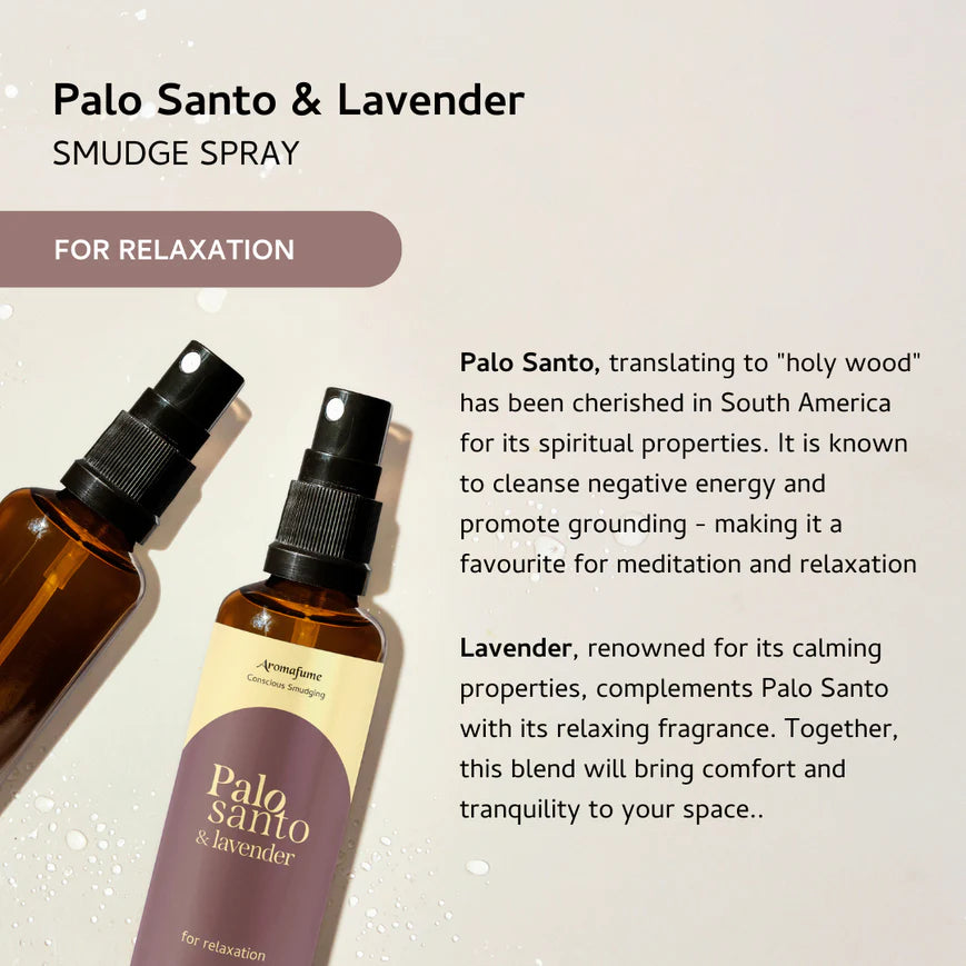 Aromafume Smudge Spray - Palo Santo & Lavender