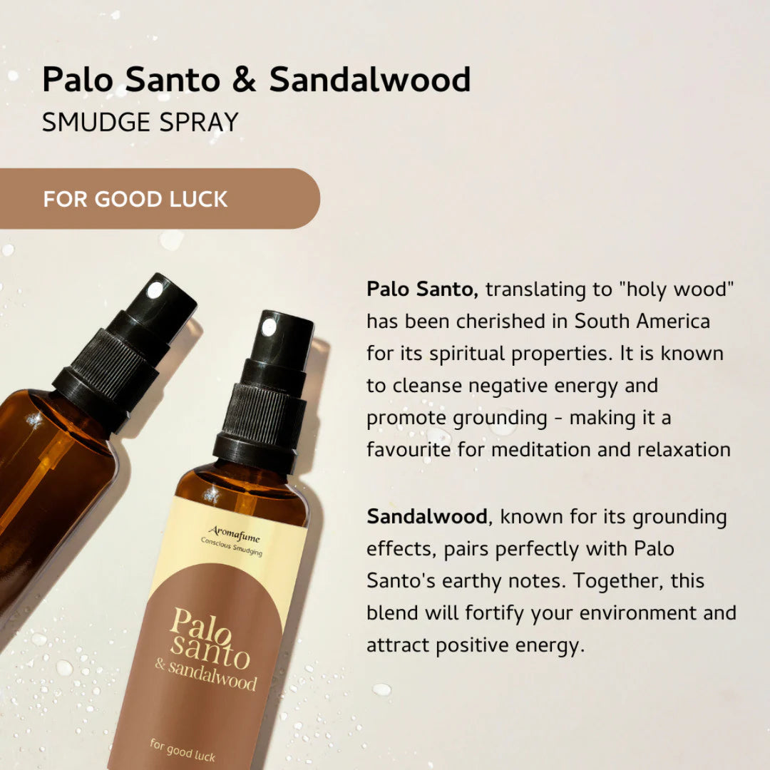 Aromafume Smudge Spray - Palo Santo & Sandalwood