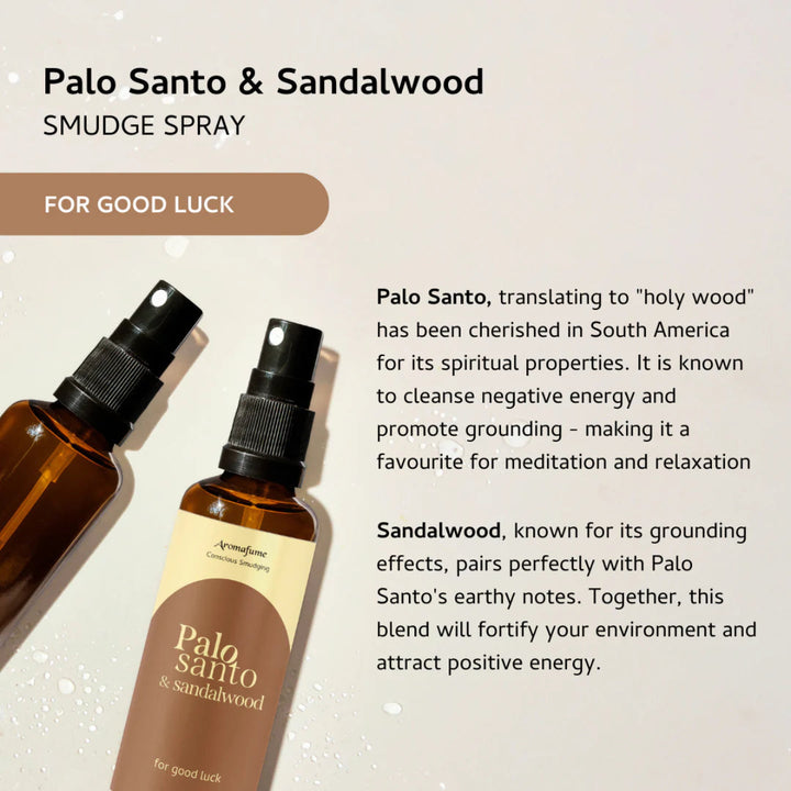 Aromafume Smudge Spray - Palo Santo & Sandalwood