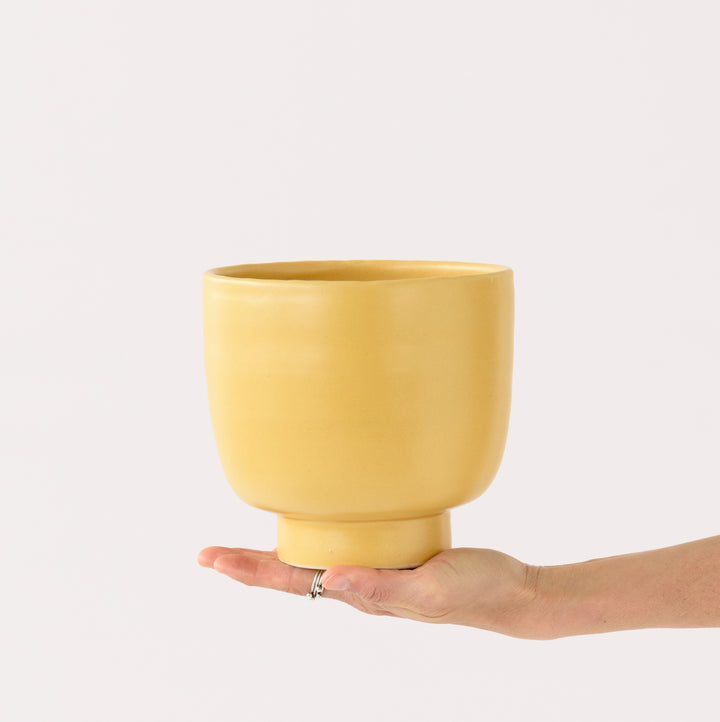 Shing Plinth Planter - Mustard Yellow - Shop Online!