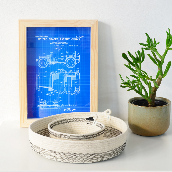 Mia Melange - Table Basket - Liquorice - Shop Online!