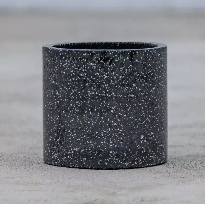 Trotto Planter - Black Terrazzo
