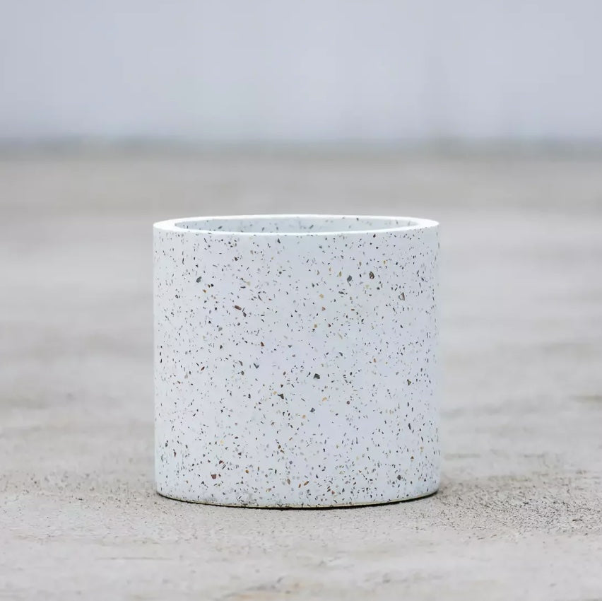 Trotto Planter - White Terrazzo