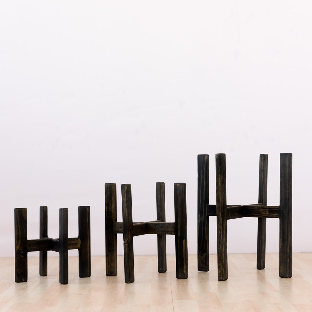 Wooden Plant Stand - Charcoal - Shop Online!