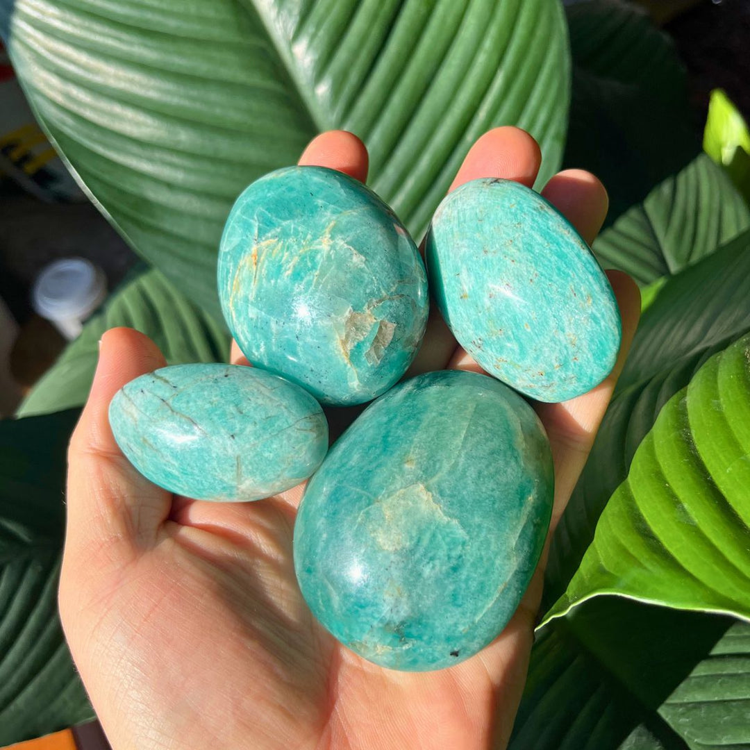 Amazonite Gallets - Polished Palm Stones - Shop Online!