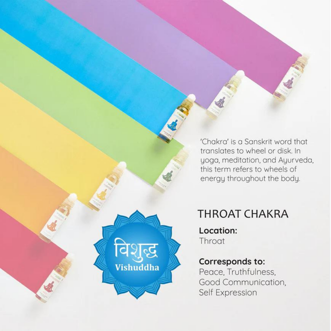 Aromafume Roll On - Throat Chakra - Expression - Shop Online!