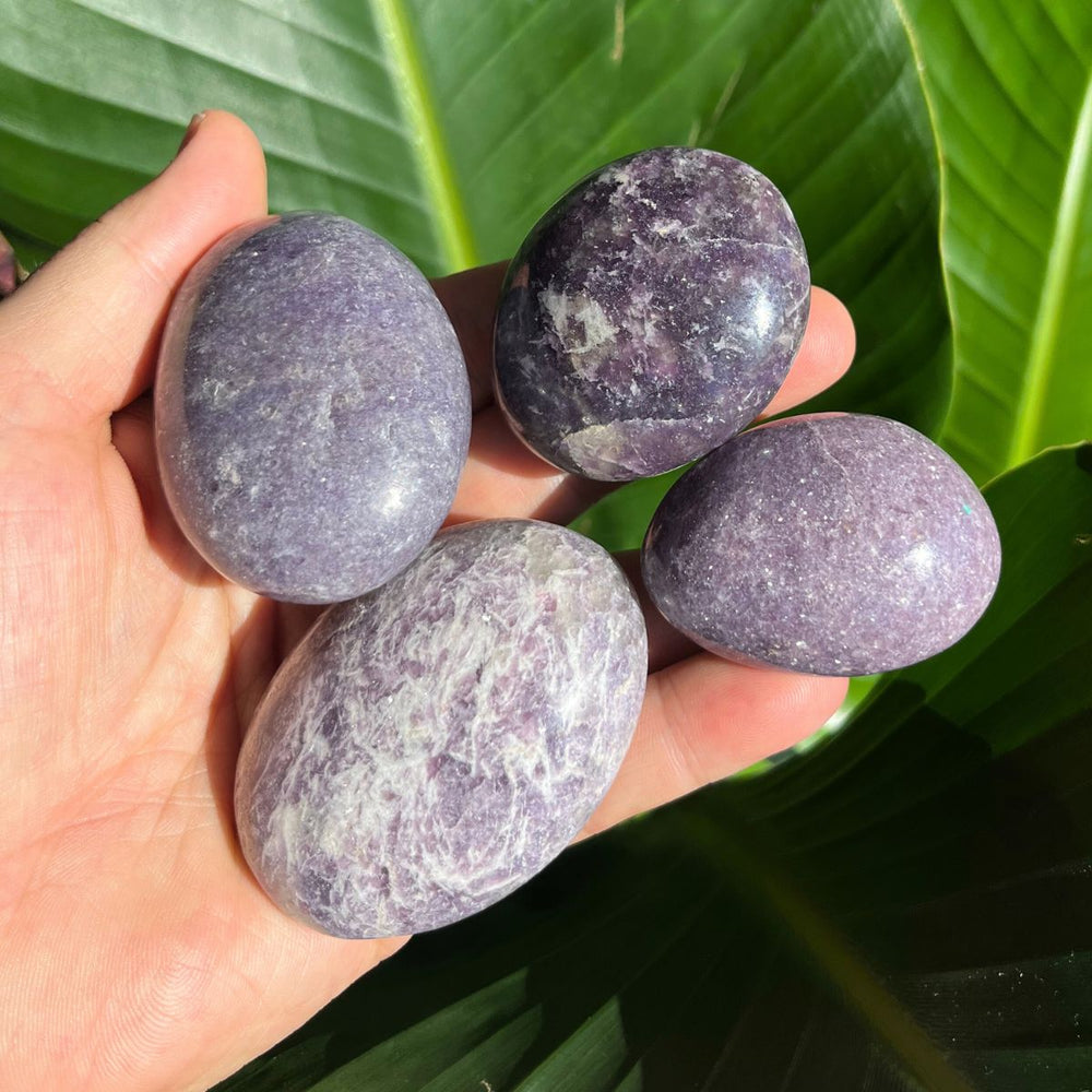 Lepidolite Gallets - Polished Palm Stones - Shop Online!