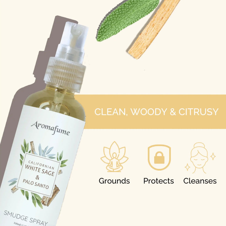 Aromafume Smudge Spray - Palo Santo & White Sage