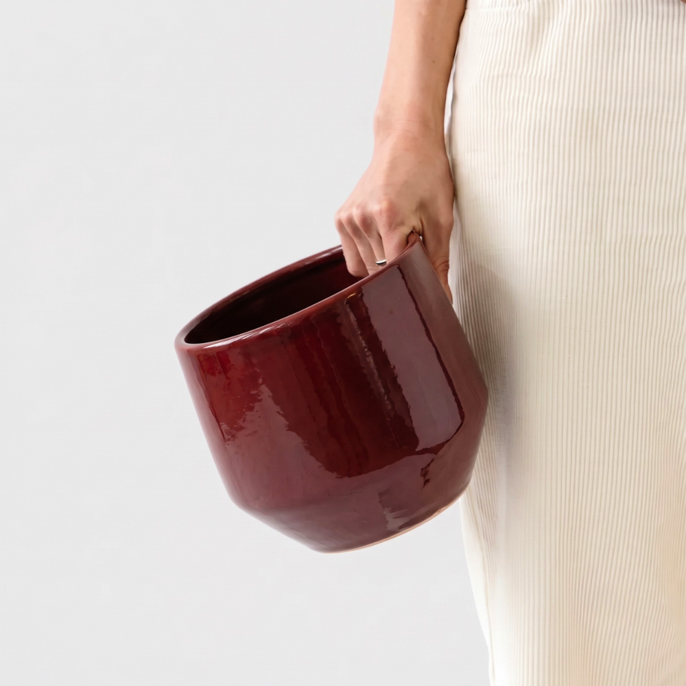 Oxblood red Planter handheld