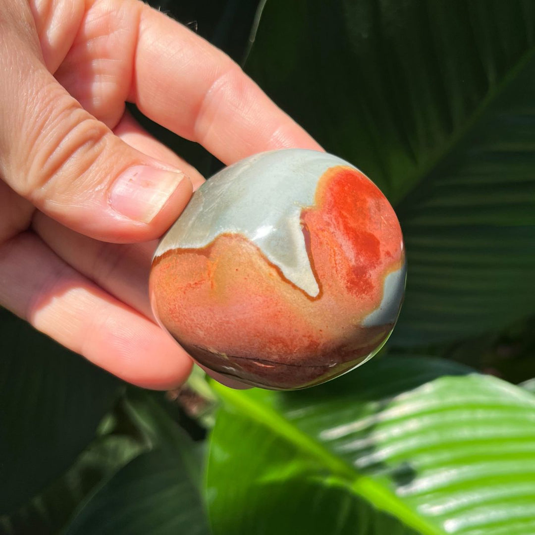 Polychrome Picasso Jasper Gallets - Polished Palm Stones - Shop Online!