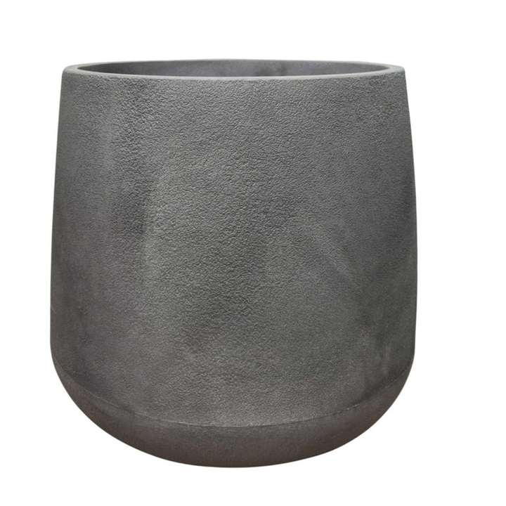 Rustic Cask Planter - Black Slate