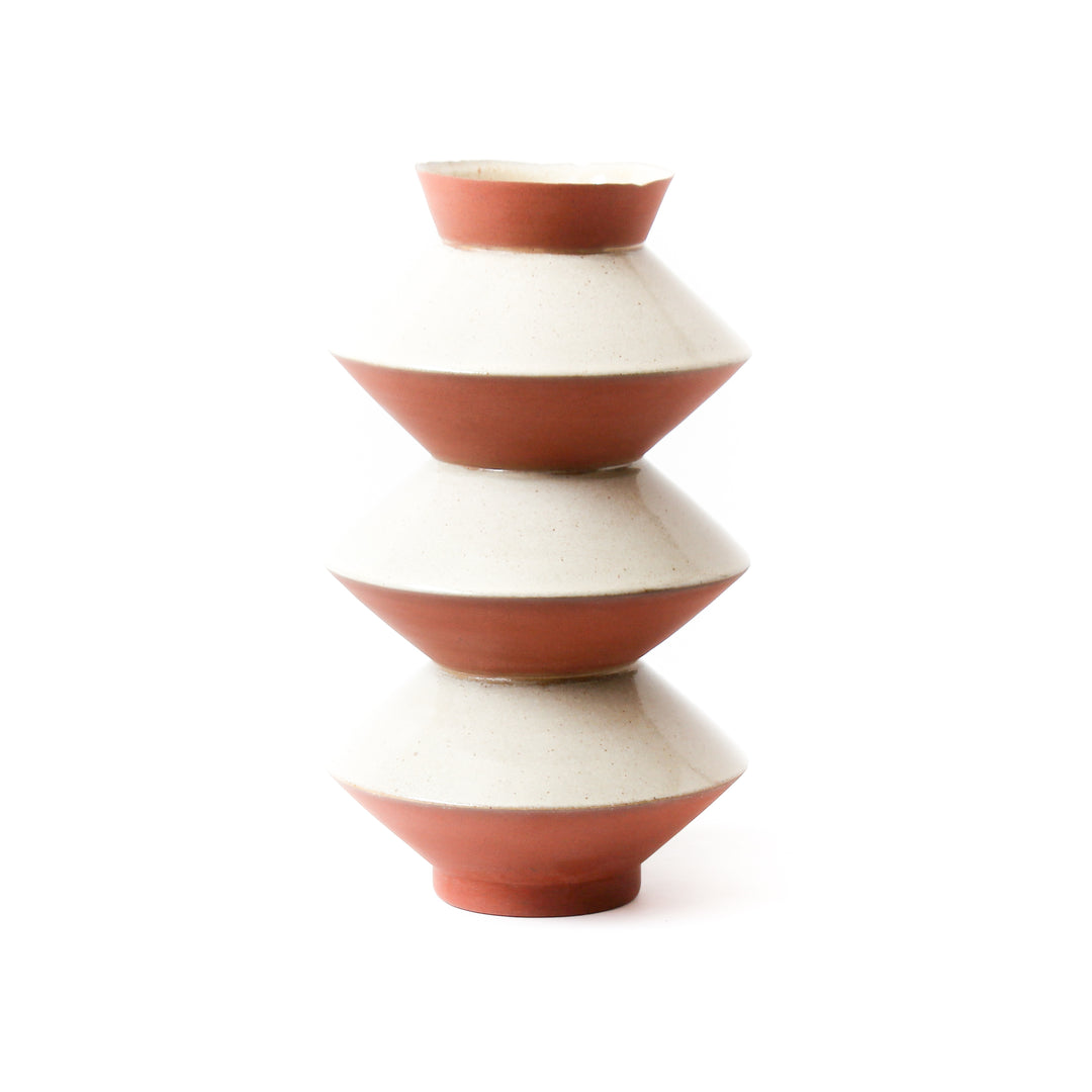 Flake Rim Vase Z8 - Ivory - Shop Online!