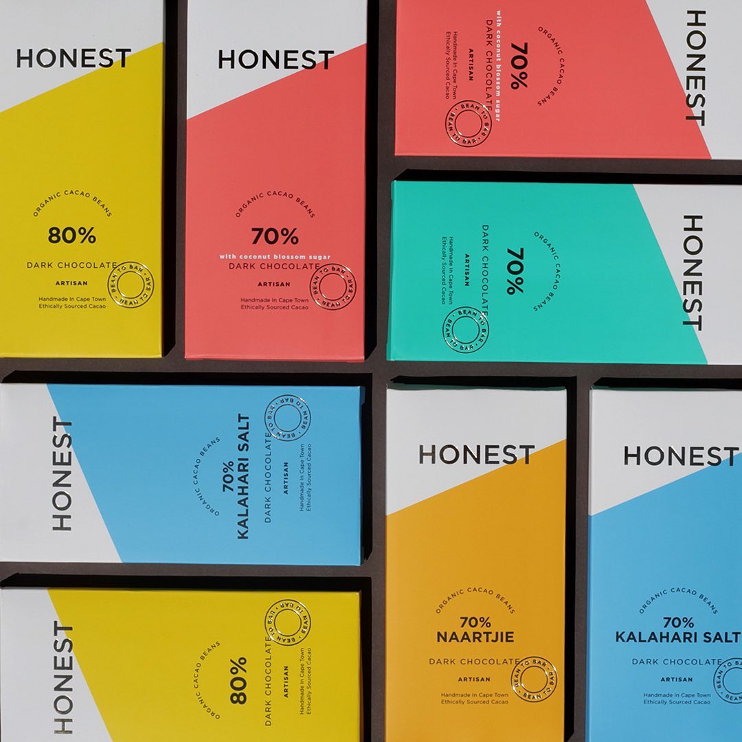 Honest Chocolate - 54% Salted Almond Slab - Shop Online!