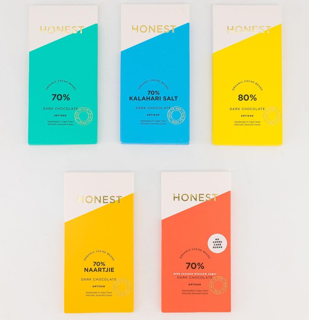 Honest Chocolate - 54% Salted Almond Slab - Shop Online!