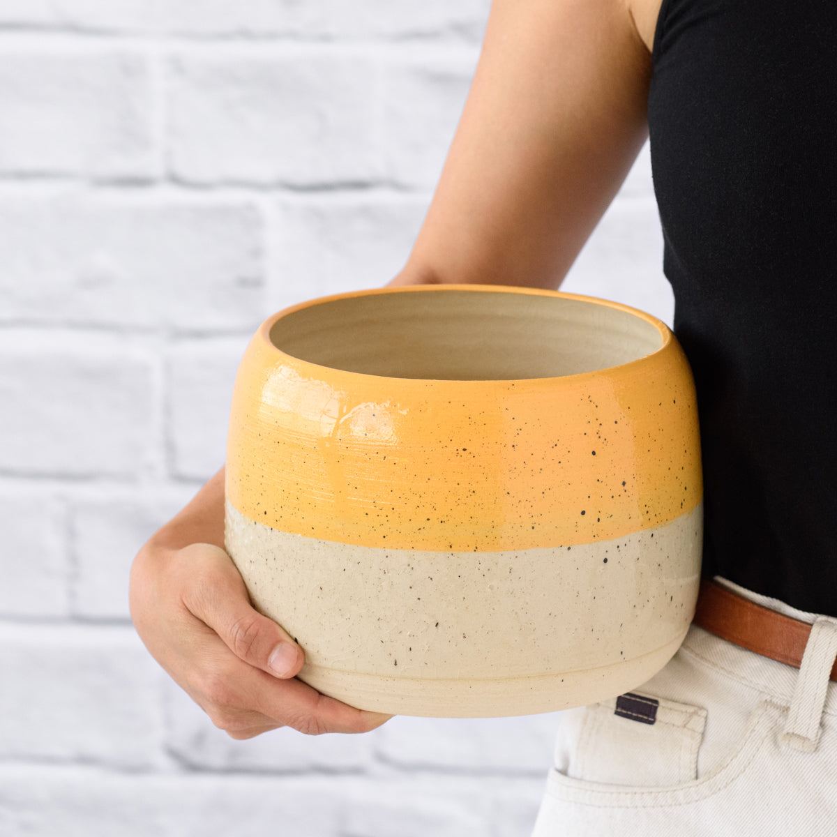 Caxi Planter - Yellow | Indoor Plant Pot