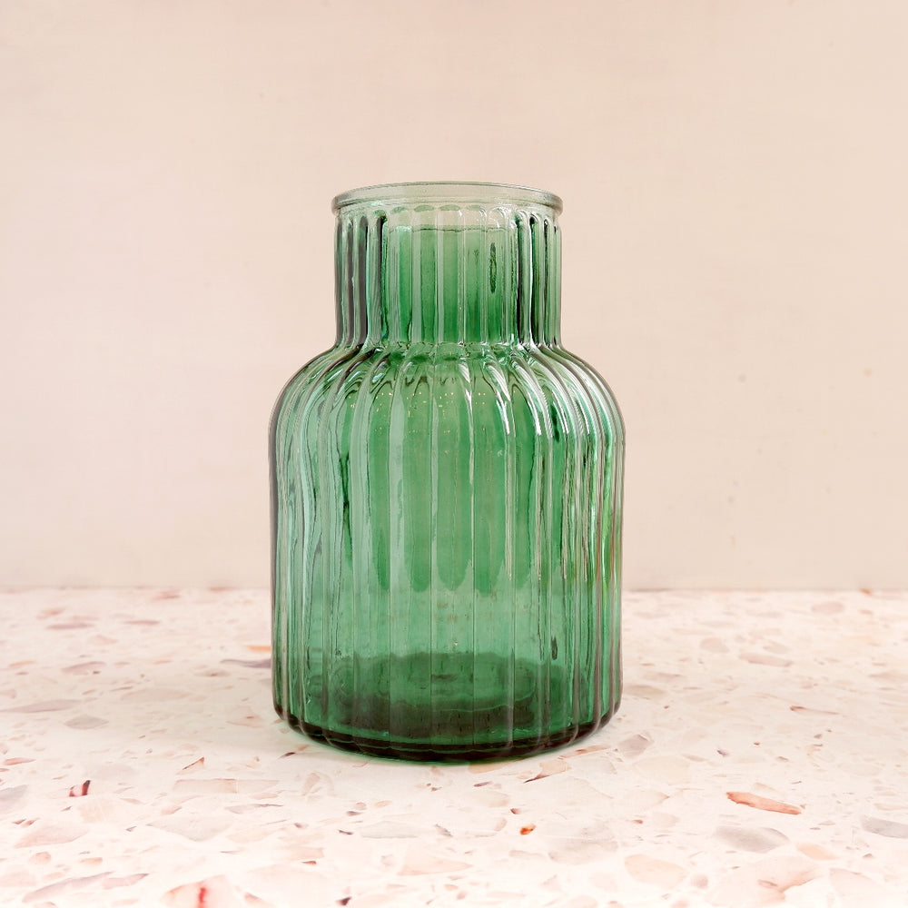 Glass Vase - Retro Green - Shop Online!