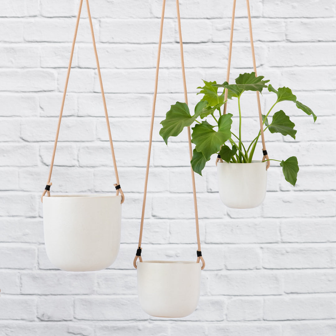 Moon Hanging Planter - White - Shop Online!